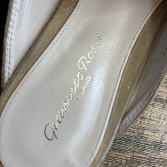 Gianvito Rossi Light Brown Suede Loafers size 37 - Picture 5 of 8